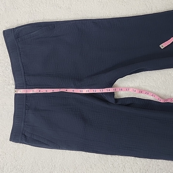 Talbots Airy Gauze Pull-On Coastal Pants With Pockets Large Petite - Picture 5 of 11